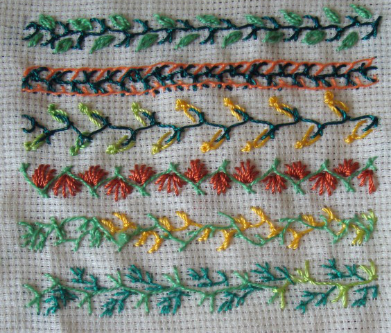 Feather Stitch - Pintangle - Hand embroidery stitches